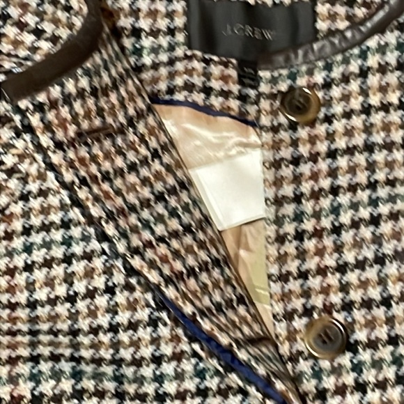 J Crew Saddle Seagrass Multi in Houndstooth Poncho/Cape - Picture 15 of 15